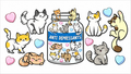 Cat Pills Cup Wrap