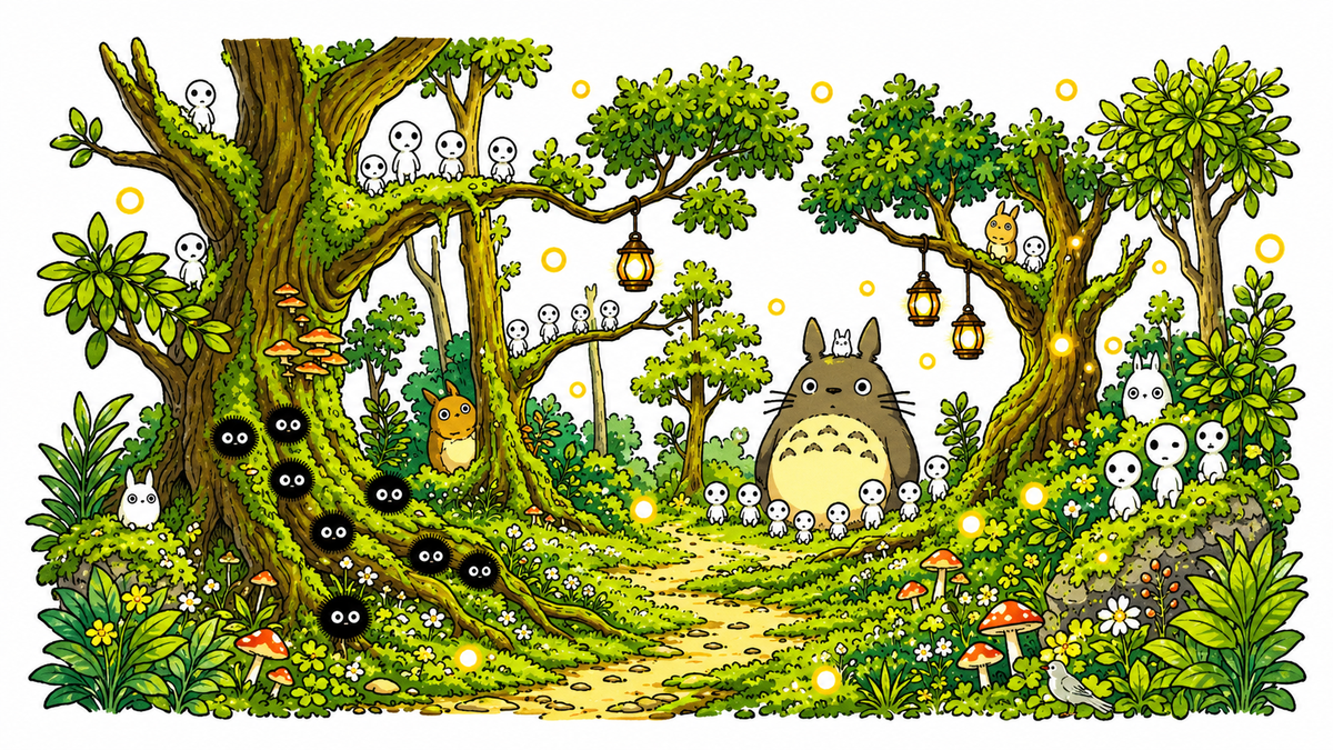 Totoro Forest Cup Wrap