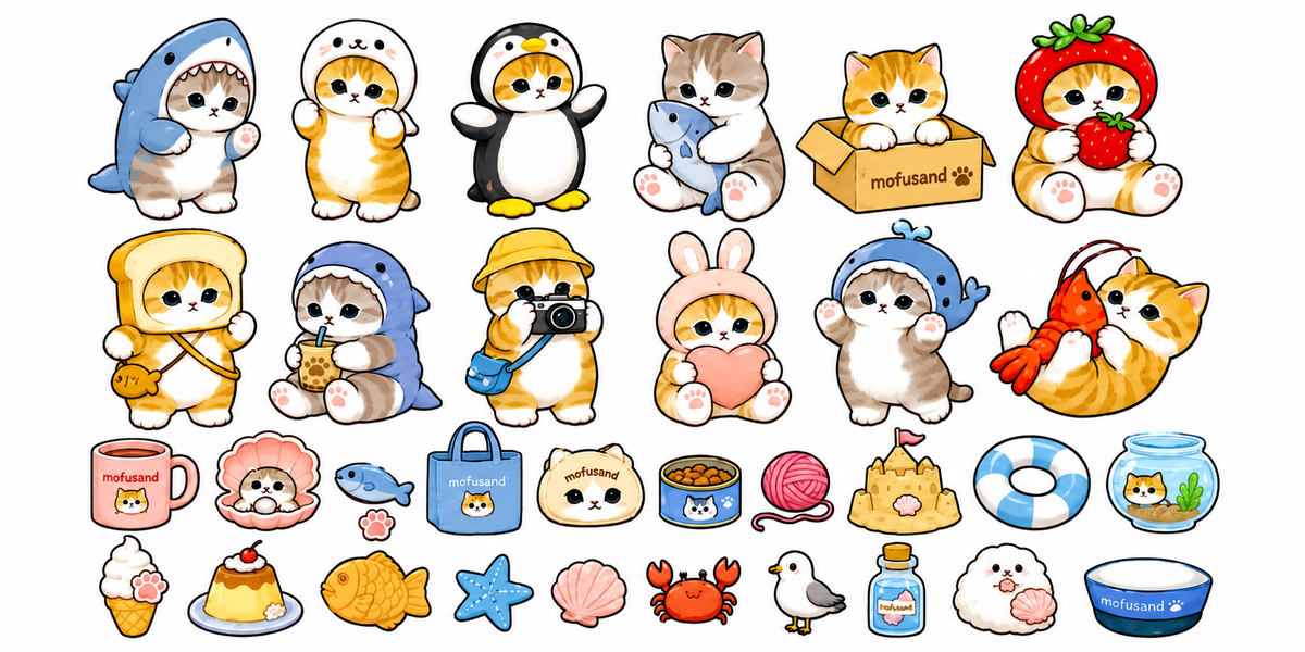 Mofusand Cat Cup Wrap