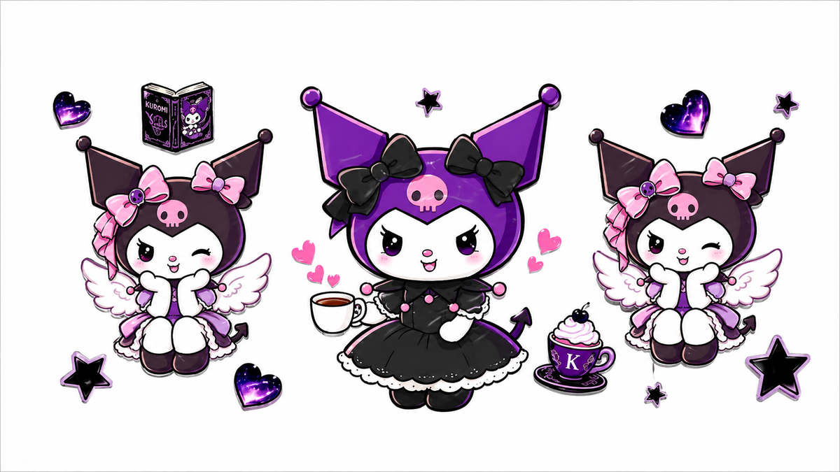 Kuromi Dress Cup Wrap