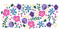 Pink Purple Florals Cup Wrap