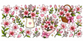 Pink Bouquet Cup Wrap