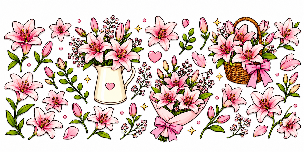 Pink Bouquet Cup Wrap