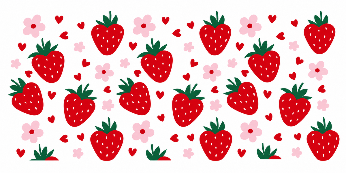 Strawberrries Cup Wrap