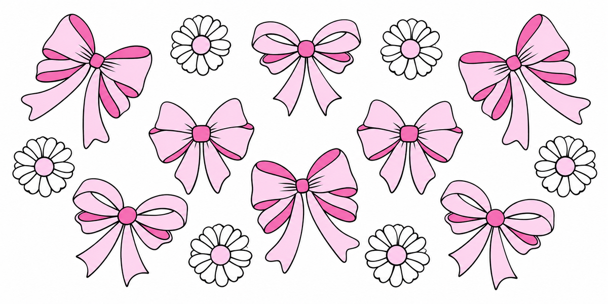 Bow and Florals Cup Wrap