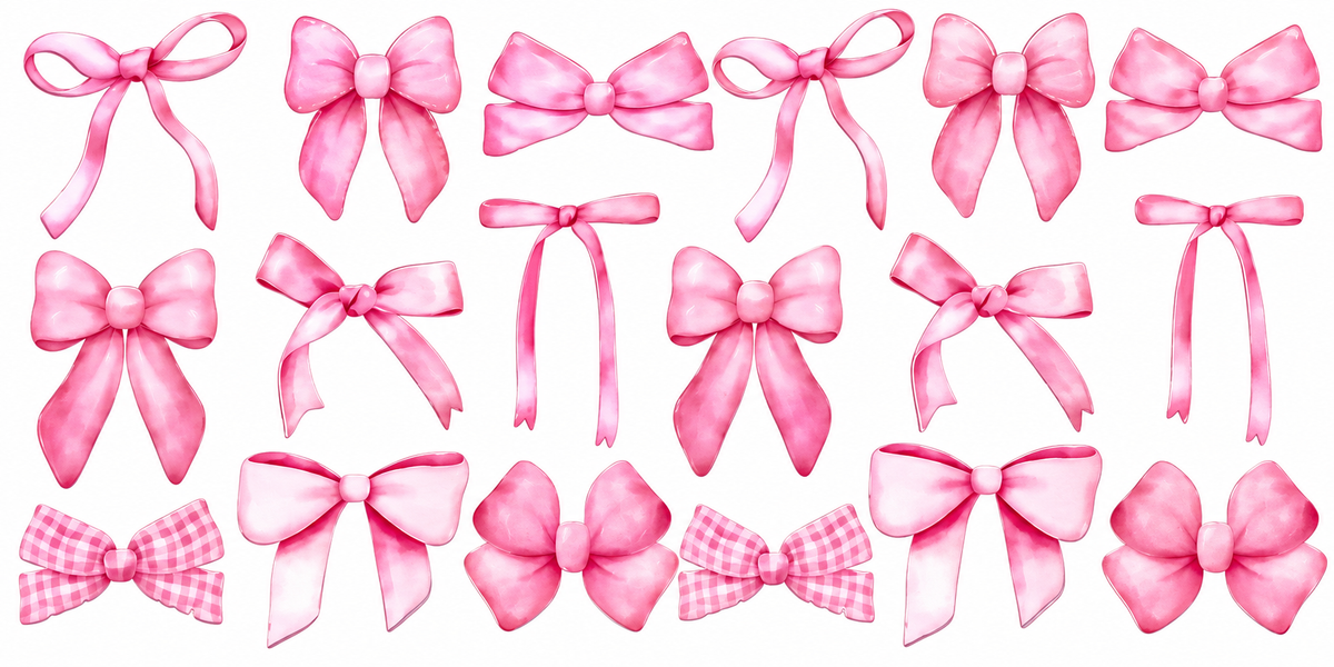 Pink Bows Cup Wrap