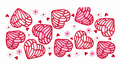 Pink Gem Hearts Cup Wrap