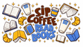 Sip Coffee Read Books Cup Wrap