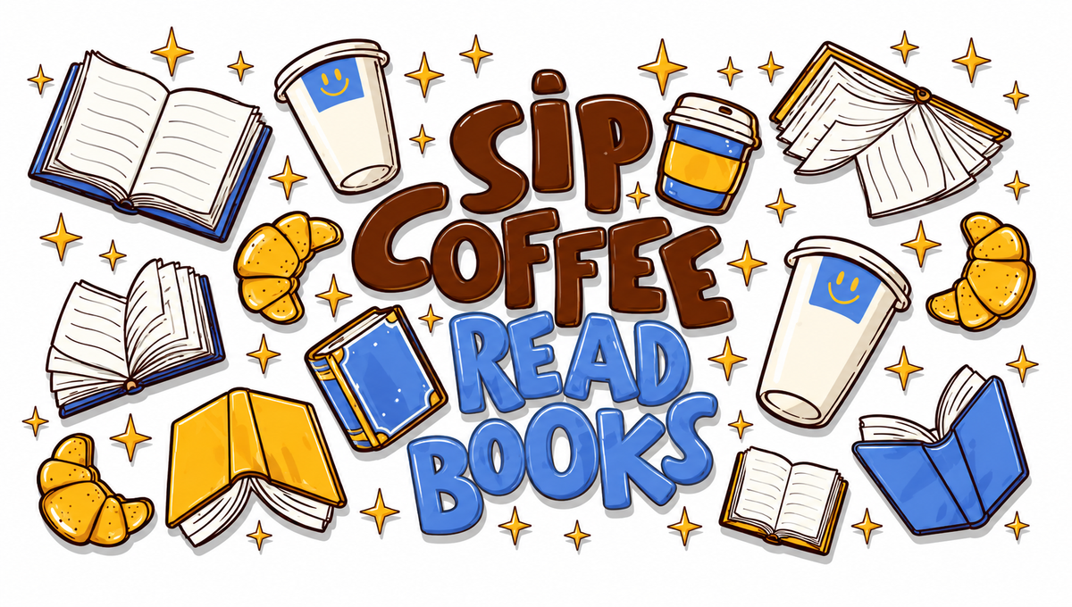 Sip Coffee Read Books Cup Wrap