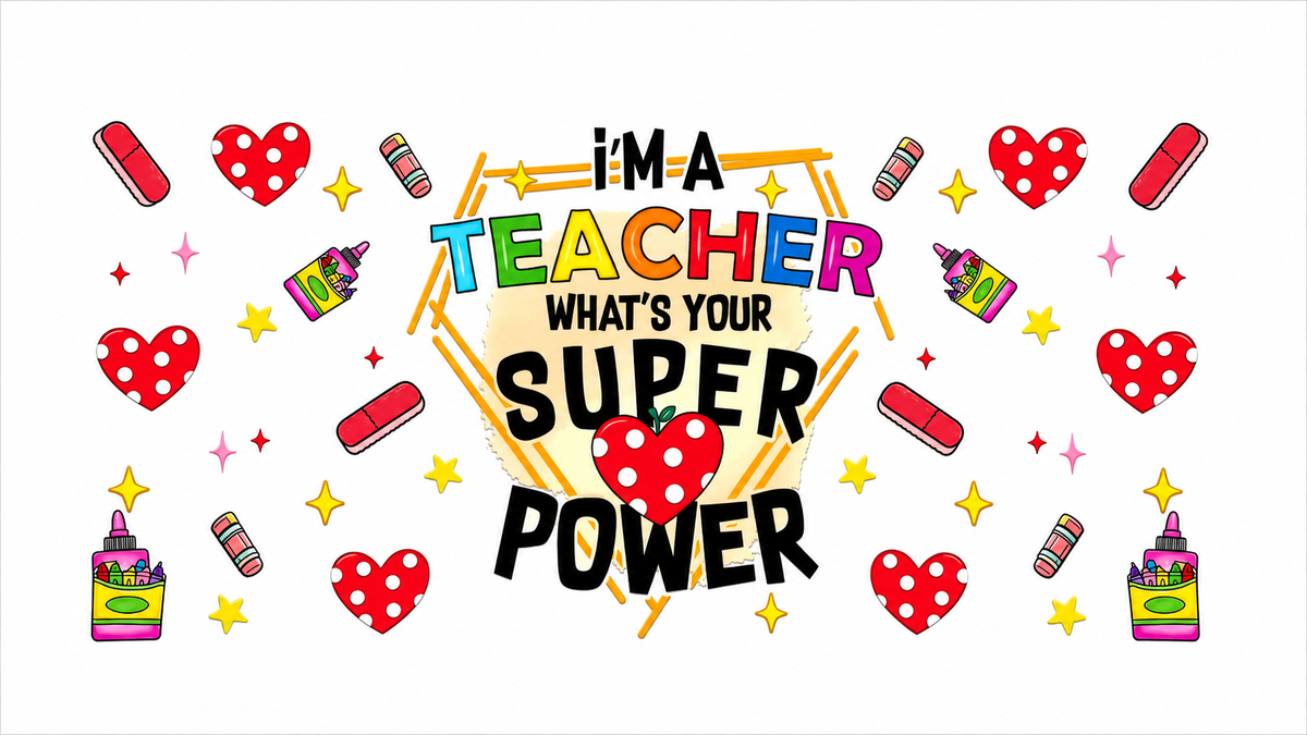 Teacher Superpower Cup Wrap